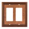 Henne Bery Raised Pearls Decorative Wall Plate Switch Plate Outlet Cover Double Decorator Sponged Copper