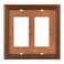 Henne Bery Raised Pearls Decorative Wall Plate Switch Plate Outlet Cover Double Decorator Sponged Copper