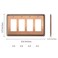 Henne Bery Rope Edge Decorative Wall Plate Switch Plate Outlet Cover Quad Decorator Antique Copper