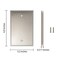 Henne Bery Soft Modern Decorative Wall Plate Switch Plate Outlet Cover Single Blank 2PK Satin Nickel