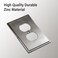 Henne Bery Soft Modern Decorative Wall Plate Switch Plate Outlet Cover Single Duplex 2PK Heirloom Silver