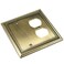 Henne Bery Sunken Pearls Heavy Duty Decorative Wall Plate Switch Plate Outlet Cover BlankDuplex Antique Brass