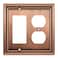 Henne Bery Sunken Pearls Heavy Duty Decorative Wall Plate Switch Plate Outlet Cover DecoratorDuplex Antique Copper