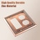 Henne Bery Sunken Pearls Heavy Duty Decorative Wall Plate Switch Plate Outlet Cover DecoratorDuplex Antique Copper