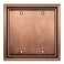Henne Bery Sunken Pearls Heavy Duty Decorative Wall Plate Switch Plate Outlet Cover Double Blank Antique Copper