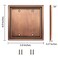 Henne Bery Sunken Pearls Heavy Duty Decorative Wall Plate Switch Plate Outlet Cover Double Blank Antique Copper