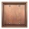 Henne Bery Sunken Pearls Heavy Duty Decorative Wall Plate Switch Plate Outlet Cover Double Blank Antique Copper