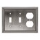 Henne Bery Sunken Pearls Heavy Duty Decorative Wall Plate Switch Plate Outlet Cover Double ToggleSingle Duplex Heirloom Silver