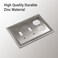 Henne Bery Sunken Pearls Heavy Duty Decorative Wall Plate Switch Plate Outlet Cover Double ToggleSingle Duplex Heirloom Silver