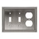 Henne Bery Sunken Pearls Heavy Duty Decorative Wall Plate Switch Plate Outlet Cover Double ToggleSingle Duplex Heirloom Silver