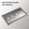 Henne Bery Sunken Pearls Heavy Duty Decorative Wall Plate Switch Plate Outlet Cover Quad Toggle Heirloom Silver