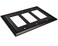 Henne Bery Sunken Pearls Heavy Duty Decorative Wall Plate Switch Plate Outlet Cover Triple Decorator Matte Black