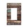 JIEXUTE Inspirational Home Rule Sign Quotes 1 Gang Single Decorator GFCIRocker Wall Plate Country Farm Rustic Barn Wood Style Electrical Decorative Receptacle Device Outlet Cover Light Switch for Dimm