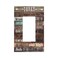 JIEXUTE Inspirational Home Rule Sign Quotes 1 Gang Single Decorator GFCIRocker Wall Plate Country Farm Rustic Barn Wood Style Electrical Decorative Receptacle Device Outlet Cover Light Switch for Dimm