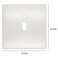 Skillflex Jumbo Over Sized Wall Plate Polycarbonate Paintable Switch or Outlet Cover 1 Toggle