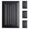 Kisrvopn Beadboard Outlet Covers Wall Plates Bamboo Fiber Light Switch Covers Natural Material Electric Receptacle Decorative Switch Plate Outlet Cover Matte Black 1 Gang Blank 4 Pack