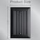 Kisrvopn Beadboard Outlet Covers Wall Plates Bamboo Fiber Light Switch Covers Natural Material Electric Receptacle Decorative Switch Plate Outlet Cover Matte Black 1 Gang Blank 4 Pack