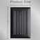 Kisrvopn Beadboard Outlet Covers Wall Plates Bamboo Fiber Light Switch Covers Natural Material Electric Receptacle Decorative Switch Plate Outlet Cover Matte Black 1 Gang Blank 4 Pack