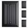 Kisrvopn Beadboard Outlet Covers Wall Plates Bamboo Fiber Light Switch Covers Natural Material Electric Receptacle Decorative Switch Plate Outlet Cover Matte Black 1 Gang Blank 4 Pack
