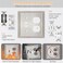 Kisrvopn Metal Outlet Covers Wall Plates Satin Nickel Beadboard Switch Plate Cover Receptacle Light Switch Covers Decorative Electrical Outlet Cover 2 Gang ToggleDuplex 2 Pack