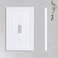 Kisrvopn Metal Outlet Covers Wall Plates White Beadboard Switch Plate Cover Receptacle Light Switch Covers Decorative Electrical Outlet Cover1 Gang Toggle 4 Pack