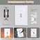 Kisrvopn Metal Outlet Covers Wall Plates White Beadboard Switch Plate Cover Receptacle Light Switch Covers Decorative Electrical Outlet Cover1 Gang Toggle 4 Pack