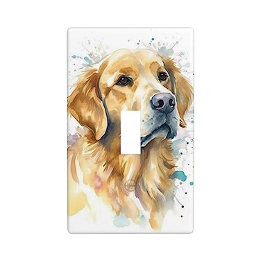 Ovitssrk Labrador Dog Fun Wall Plates Light Switch Cover Decorative Single Toggle Switch Plate For Kitchen Bathroom Living Room