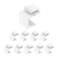 LEENUE Blank Keystone Jack Inserts Keystone Jack for Keystone Wall Plate and Patch Panel 10 Pack White