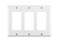 Leviton 80411W 3Gang DecoraGFCI Device Decora Wallplate Standard Size Thermoset Device Mount 10 Pack White