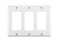 Leviton 80411W 3Gang DecoraGFCI Device Decora Wallplate Standard Size Thermoset Device Mount 10 Pack White