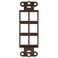 Leviton QuickPort Decora Insert 6Port 41646B Brown