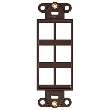 Leviton QuickPort Decora Insert 6Port 41646B Brown