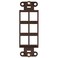 Leviton QuickPort Decora Insert 6Port 41646B Brown