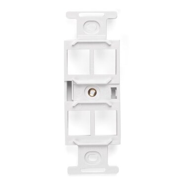 Leviton QuickPort Duplex Type 106 Insert 4Port 41087QWP White
