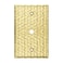 LIDER 0406 Diameter Hole Phone Cable Metal Wall Plate Outlet Cover Corrosion Resistant MidSize 1Gang 488 x 311 Steel Hammered Brass 1Pack