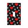 WOFOLE Light Switch Cover Wall Plate Dog Paw Print Red Heart Single Toggle Light Switch Covers 1 Gang Switch Plate Covers Wall Plates Decorative for Kitchen Bedroom Living Room 45 x 276