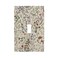 Lolreai LOLREAI Beige Background Boho Flowers Plant Leaf 1 Gang Light Switch Covers Single Toggle Wall Plate Decorative Switchcover Electrical Switchplate for Country Bathroom Bedroom Decor