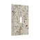Lolreai LOLREAI Beige Background Boho Flowers Plant Leaf 1 Gang Light Switch Covers Single Toggle Wall Plate Decorative Switchcover Electrical Switchplate for Country Bathroom Bedroom Decor