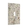 Lolreai LOLREAI Beige Background Boho Flowers Plant Leaf 1 Gang Light Switch Covers Single Toggle Wall Plate Decorative Switchcover Electrical Switchplate for Country Bathroom Bedroom Decor