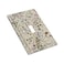 Lolreai LOLREAI Beige Background Boho Flowers Plant Leaf 1 Gang Light Switch Covers Single Toggle Wall Plate Decorative Switchcover Electrical Switchplate for Country Bathroom Bedroom Decor