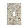 Lolreai LOLREAI Beige Background Boho Flowers Plant Leaf 1 Gang Light Switch Covers Single Toggle Wall Plate Decorative Switchcover Electrical Switchplate for Country Bathroom Bedroom Decor
