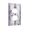 Lolreai LOLREAI Decorative Outlet Covers Rustic White Purple Daisy Floral Flower 1 Gang Wall Plate Receptacle Duplex Light Switch Cover Plate Single Dual Plug Covers Electrical Switchplate Faceplate