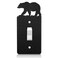Lothee Metal Bear Switch Cover Moose Tree Mountain Elk Black Light Plate Forest Outlet Cover Toggle Switch Wall Plate Cover for Home BedroomSingle Gang Toggle