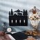 Lothee Metal Bear Switch Covers Moose Tree Mountain Elk Black Light Plate Forest Outlet Cover Toggle Switch Wall Plate Cover for Home BedroomQuadruple Toggle