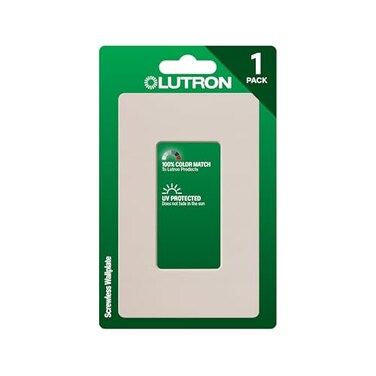 Lutron Claro 1 Gang DecoratorRocker Wallplate Satin Taupe 1Pack SC1TP