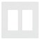 Lutron CW2WH3 White Claro 2 Gang Decorator Wallplate 3 Pack CW2WH
