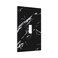GSRLOD Luxury Natural Modern Abstract Black White Grey Marble Art Texture Patterns Decorative Single Toggle Device Decorator Outlet Light Switch Wall Plate Cover 1Gang Electrical Oversized Faceplate C