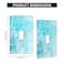 WOFOLE Marble Light Switch Cover Wall Plate Blue Green Single Toggle Light Switch Covers 1 Gang Switch Plate Covers Wall Plates Decorative for Kitchen Bedroom Living Room 45 x 276