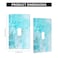 WOFOLE Marble Light Switch Cover Wall Plate Blue Green Single Toggle Light Switch Covers 1 Gang Switch Plate Covers Wall Plates Decorative for Kitchen Bedroom Living Room 45 x 276