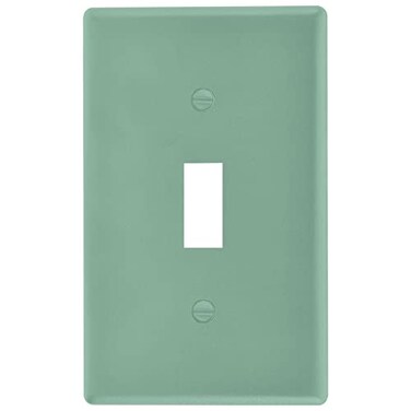 Pfrewn Matte Finish Toggle Light Switch Wall Plate Cover Electrical Outlet Size 1 Gang 29 x 46 Simple Living Room Bathroom Decor Sage Green